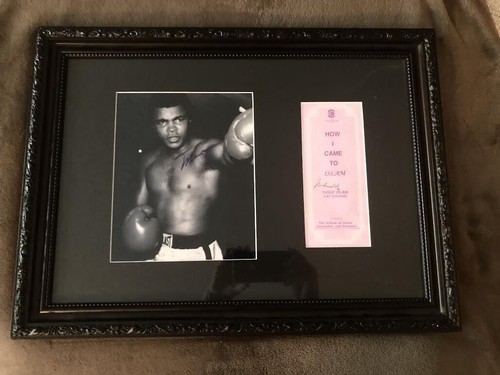 Muhammad ali framed signed - muhammad,